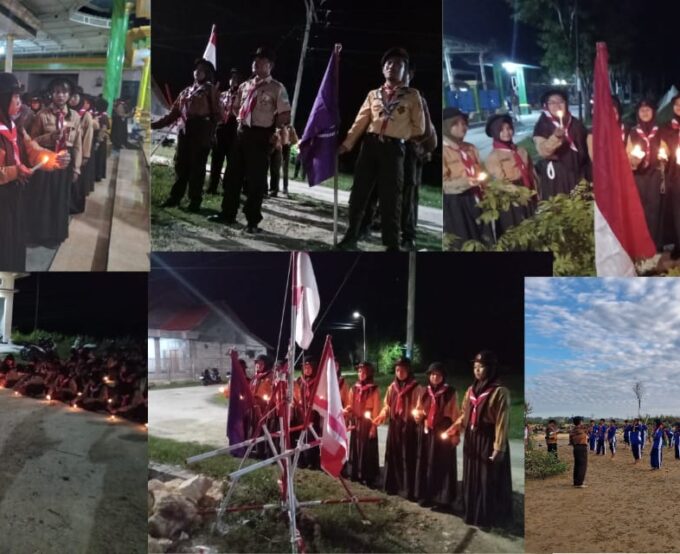 SMPN 1 Sampang Gelar Gladian Pemimpin Regu di Desa Aengsareh