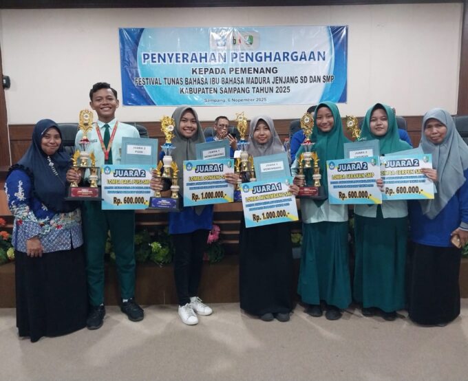 SMPN 1 Sampang Ukir Prestasi Gemilang di Festival Tunas Bahasa Ibu 2025