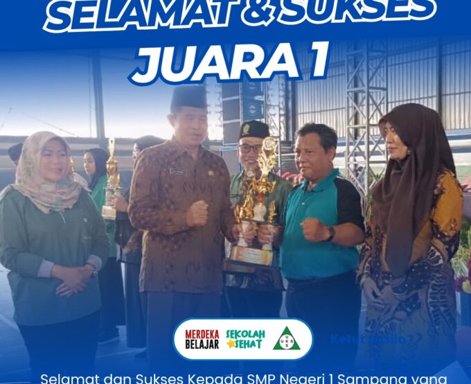 SMPN 1 Sampang Sabet Gelar Sekolah Sehat Terbaik di Lomba UKS Kabupaten!