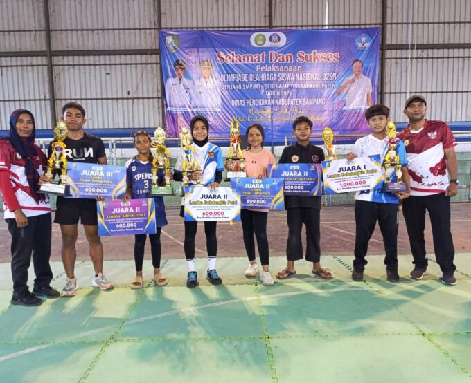 SMPN 1 Sampang Cetak Prestasi di O2SN SE Kabupaten Sampang: Raih Juara 1 hingga 3 di Empat Cabang Olahraga